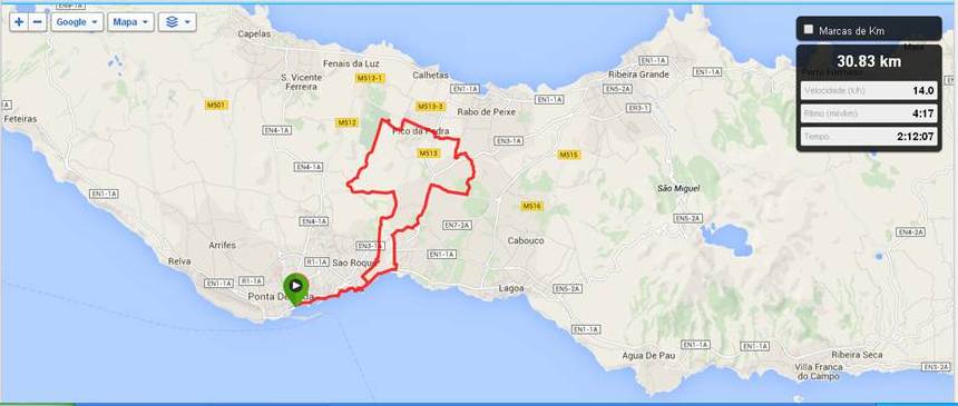 MTB Bike tour -  Pinhal da Paz/Batalha - map