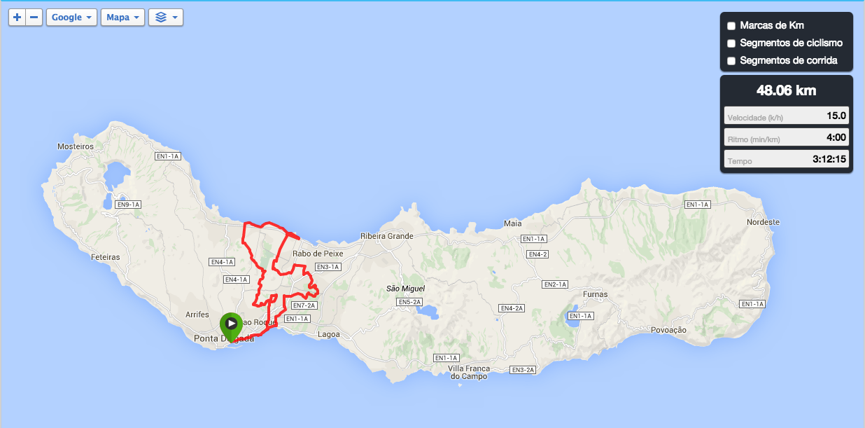 MTB Bike Tour - Rota do Norte - map